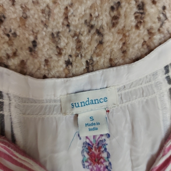 Sundance Mixed Print Striped Embroidered Floral Dress Women’s S Bohemian - Picture 3 of 16